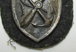 WW2 Luftwaffe Issue NARVIK Campaign Sleeve Shield-Uniform Removed