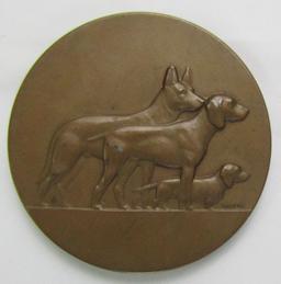 WW2 German Table Medallion For Dog Breeding.