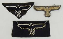 3pcs-Panzer Officer Bullion Breast Eagle-Enlisted Breast Eagles