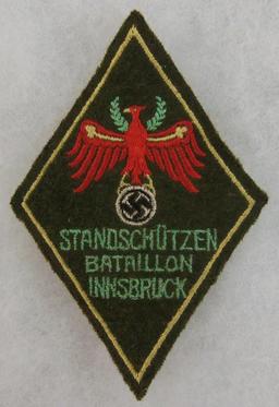 Scarce WW2 Tirol Standschutzen Batailion Innsbruck Sleeve Patch