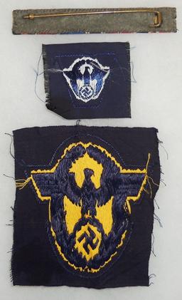 3pcs-WW2 German Ribbon Bar-Polizei Insignia