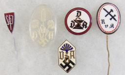 5pcs-Misc WW2 German Pins/Stickpins