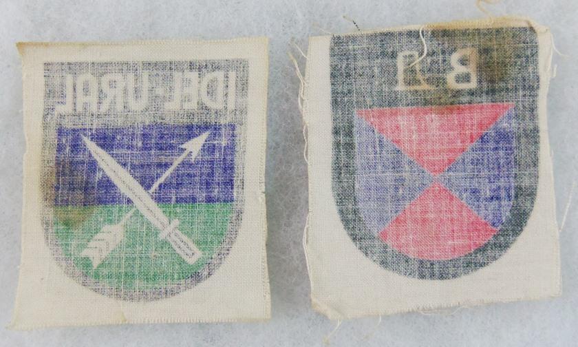 2pcs-WW2 German Foreign Volunteer Arm Shield Patches