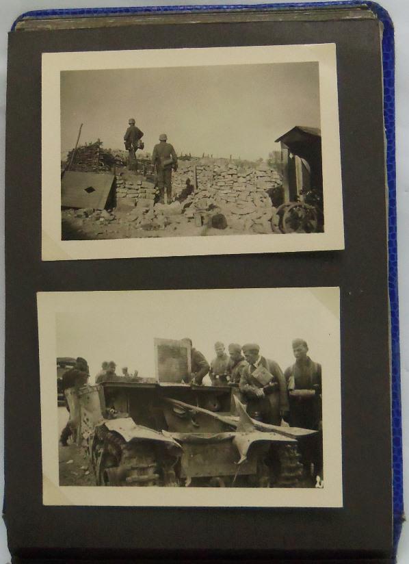 WW2 German Wehrmacht/Luftwaffe Soldier Photo Album-Combat Photos Etc.