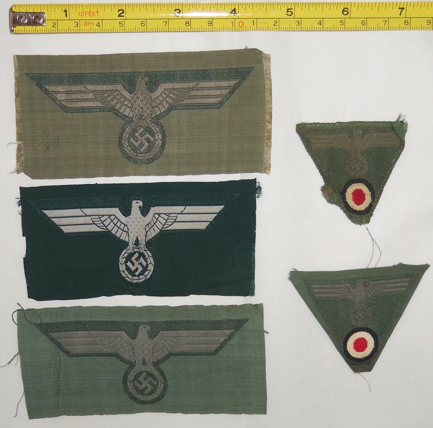 5pcs-Wehrmacht Breast Eagles-M43 Cap Insignia