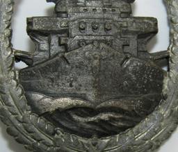 WW2 German Kreigsmarine High Seas Fleet Badge By Schwerin