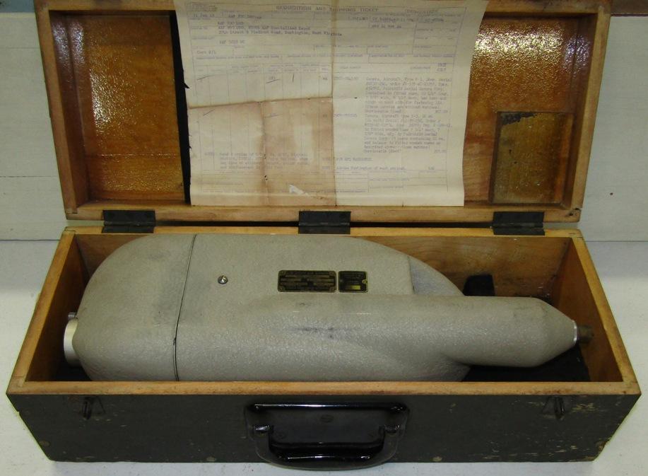 Rare US Army Air Corps 16mm Type H-1 Gun Camera In Original Box With Packing/Order Slip
