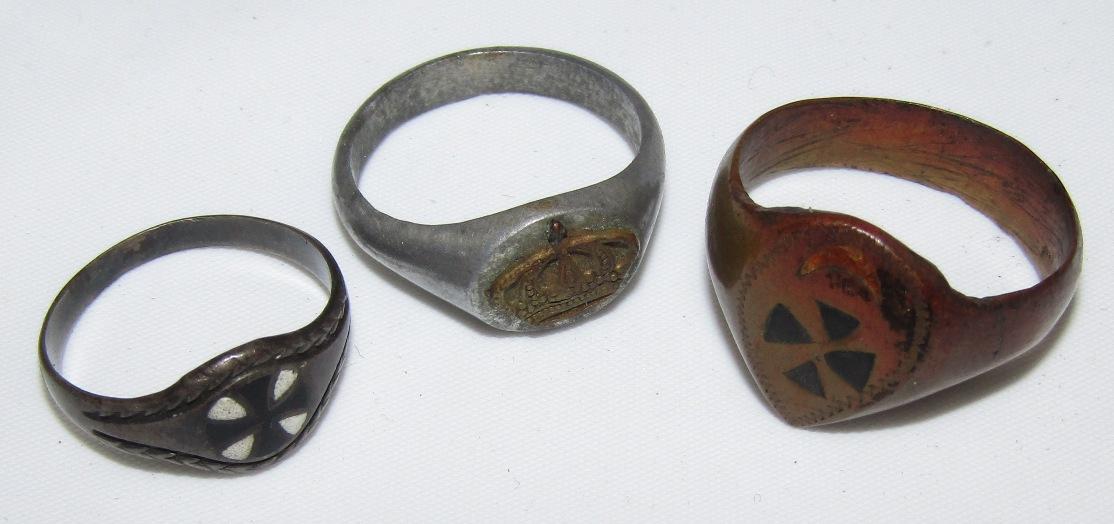 5pcs-WW1/WW2 German Soldier Rings-West Wall Rings