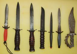 11pcs U.S. Military Fighting Knife Miniatures