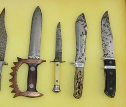 11pcs U.S. Military Fighting Knife Miniatures