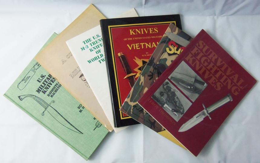 6pcs-US Military Knife reference Books