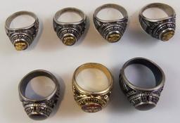 7pcs-USMC Class Rings-Various Sizes