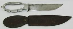 WW2 Theater Made Marine Raider Style Fighting Knife With Knuckle Guard/Sheath