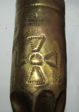 3pcs-WW1 Trench Art Shells-Metz-Reims-Verdun