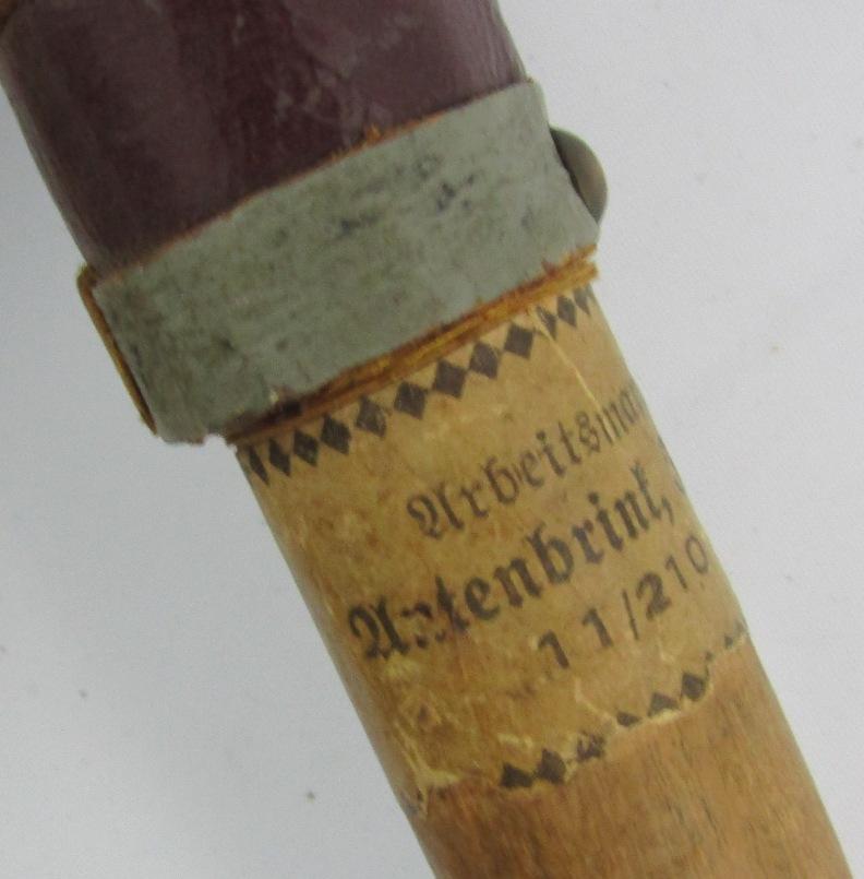 WW2 Period RAD "Arbeitsmann" Short Whip With Paper label