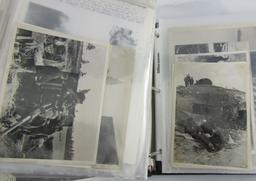 Large Binder With 250+ WW2 Press Photos Etc.