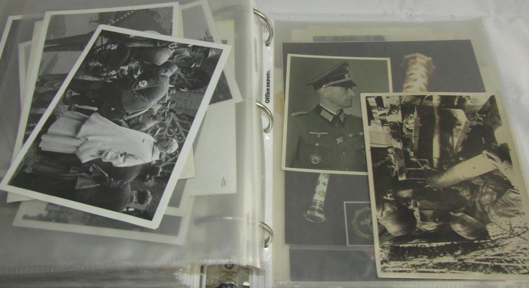 Large Binder With 310+ WW2 Press Photos Etc.