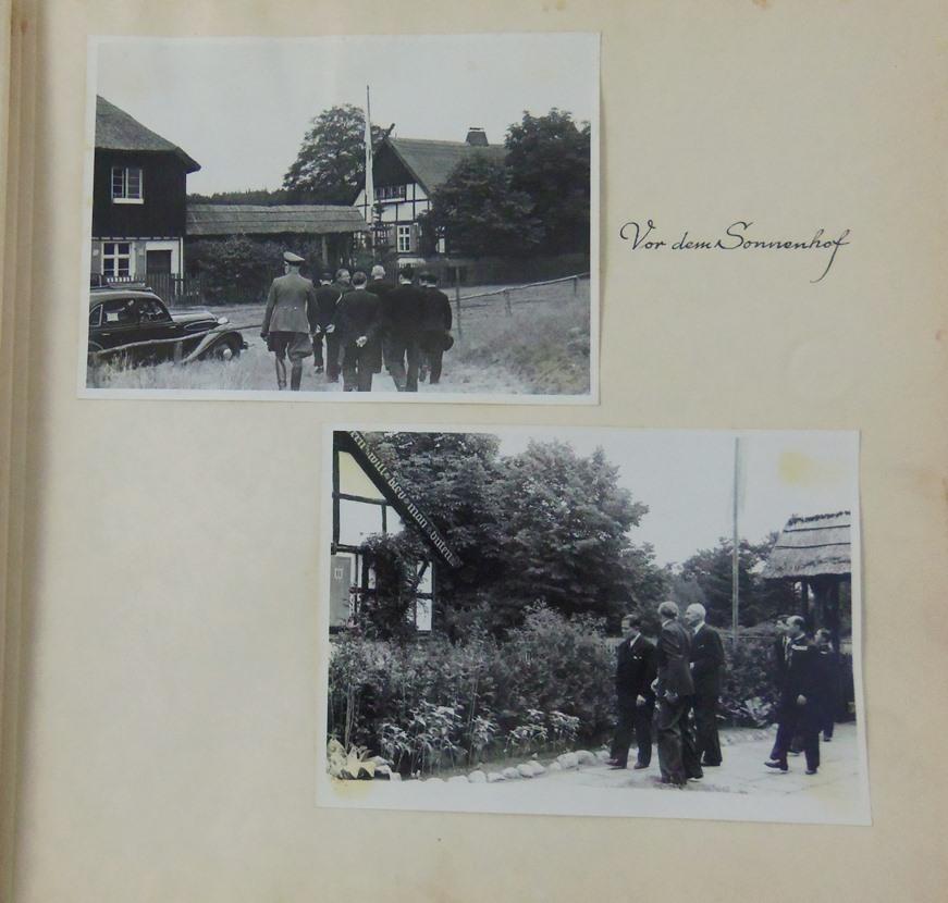 Very Important Original Photo Album-Japanese Navy Officials Meeting German Officials