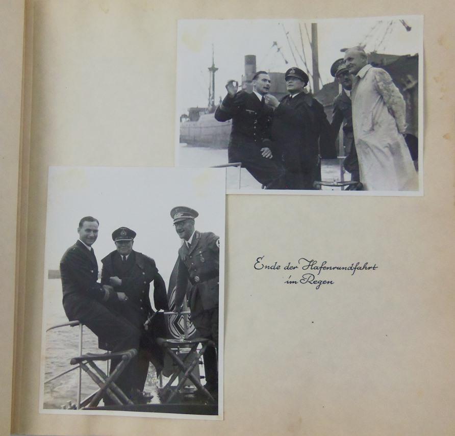 Very Important Original Photo Album-Japanese Navy Officials Meeting German Officials