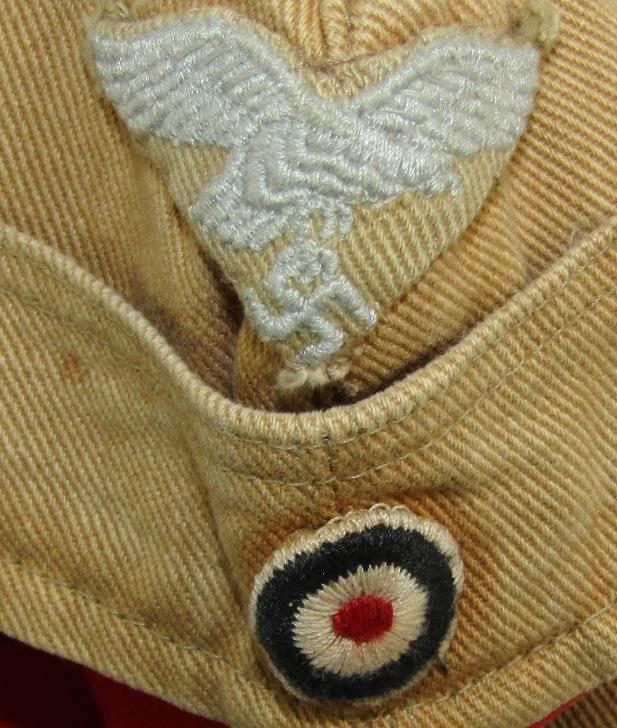 Early Luftwaffe Tropical Overseas Cap-1942 August Schellenberg