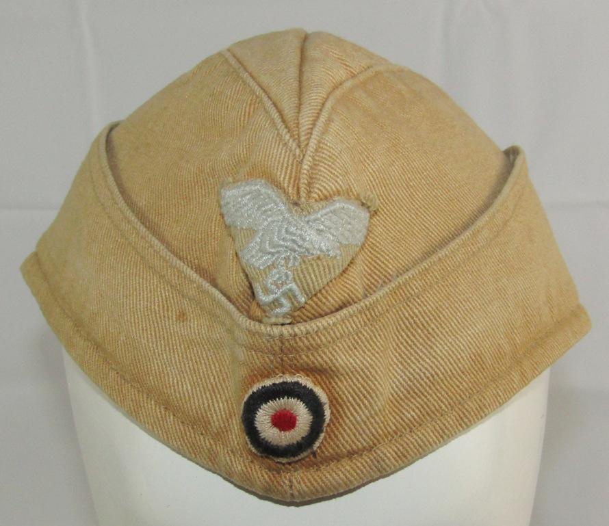 Early Luftwaffe Tropical Overseas Cap-1942 August Schellenberg