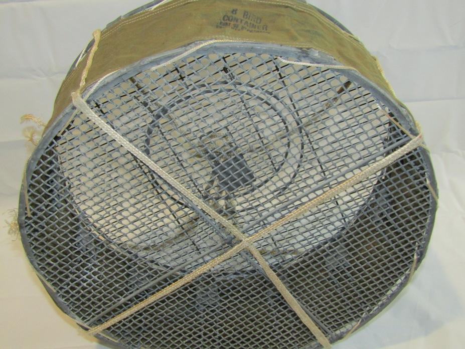 Scarce WW2 U.S. Airborne Pigeon "Jump" Cage With Message Booklet