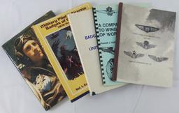 5 pcs. US Pilot/Aircrew Wing Badges/Insignia Reference Books