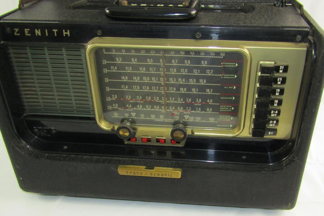 1950's Zenith L600 Trans-Oceanic Tube Radio Dedicated To USS Archerfish Crewman