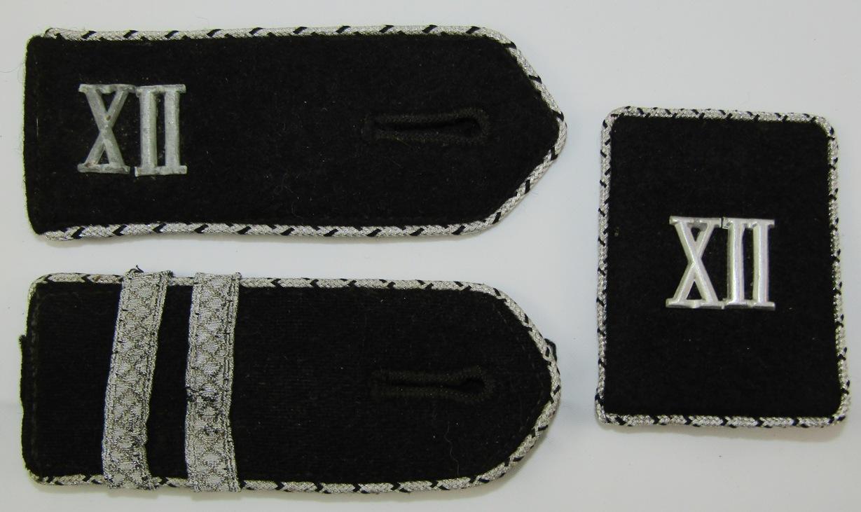 3pcs-WW2 TeNo Shoulder Boards/Collar Tab For Officer Rank