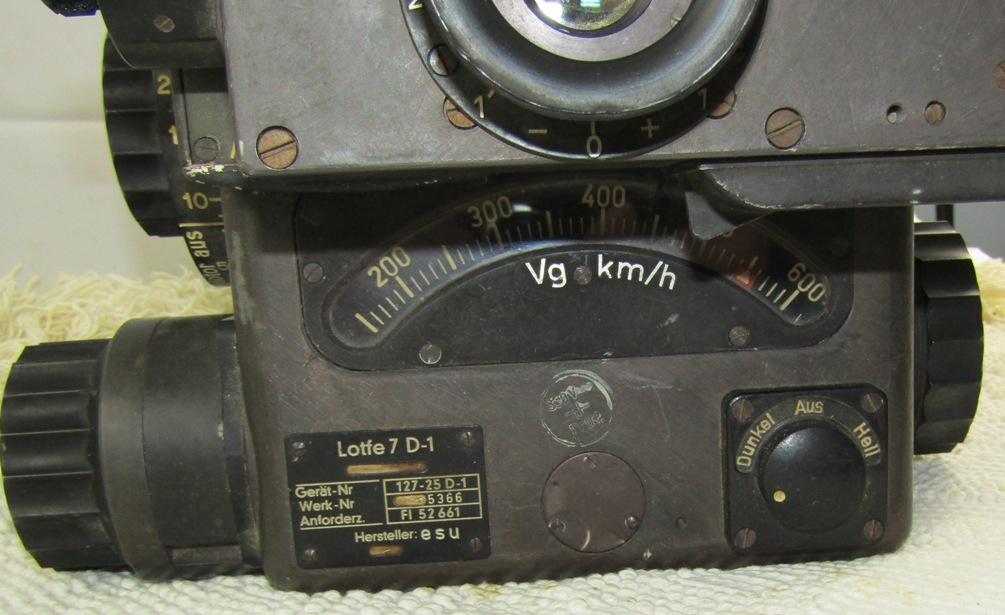 Rare WW2 German Luftwaffe "LOFTE 7 D-1" Bombsight!