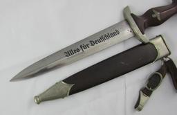 Early SA Dagger W/Scabbard/Hangers-Gebruder Heller-Schmalkalden