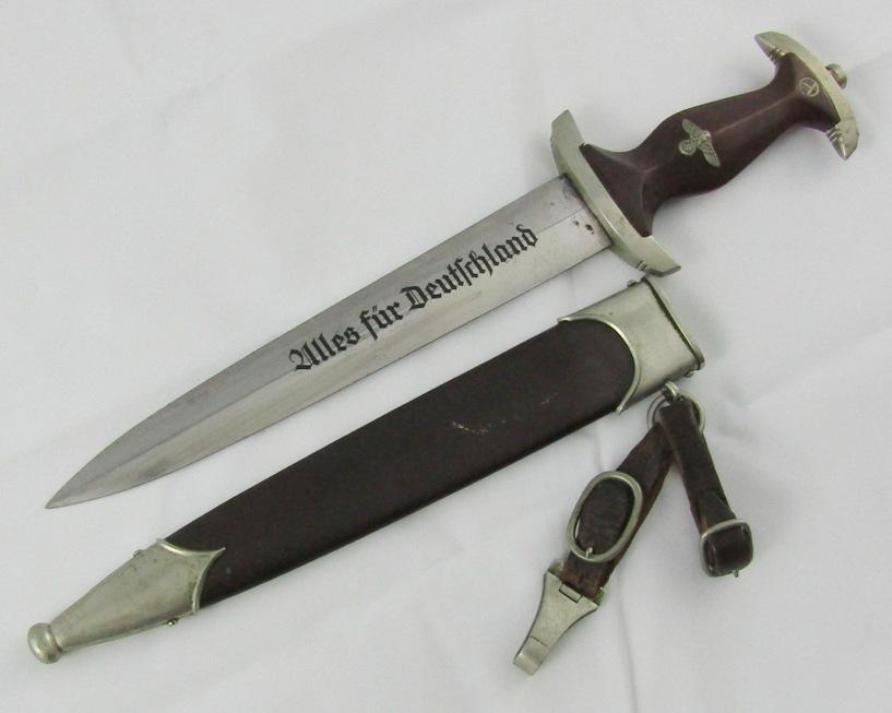 Early SA Dagger W/Scabbard/Hangers-Gebruder Heller-Schmalkalden