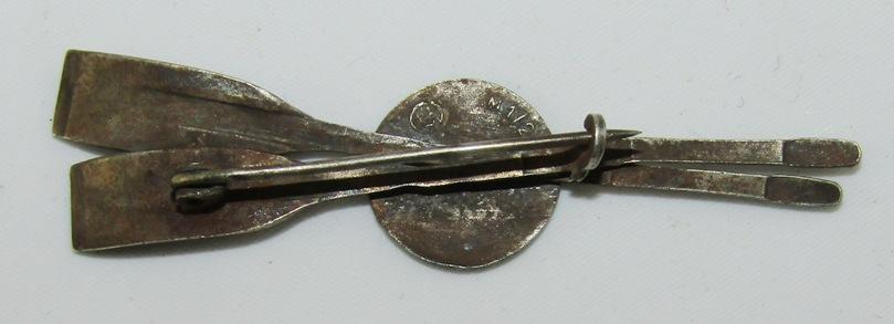 WW2 Crossed Oars Brooch For SA Rowing Award-RZM M1/24