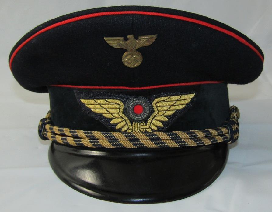 WW2 German Railway Middle Ranks Officer's Visor Cap