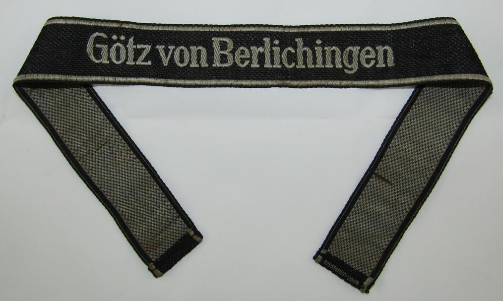 Waffen SS 17th Panzer Grenadier Division "Götz Von Berlichingen" Cuff Title For EM/NCO