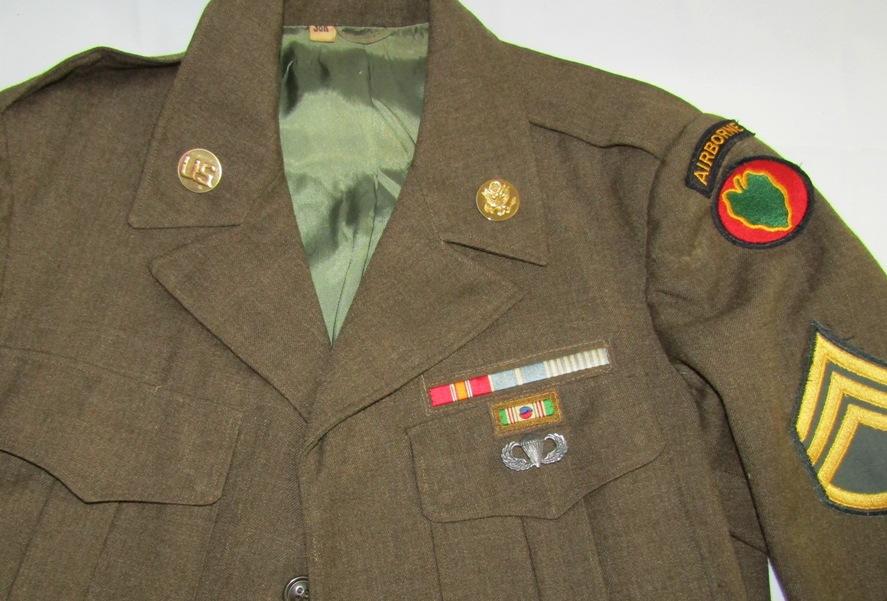 Korean War Period 24th Airborne Infantry Division Ike Jacket