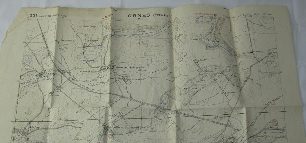 WW1 324th Infantry Rgt/81st Division Named Pioneer Platoon Grouping-Rare Trench Maps