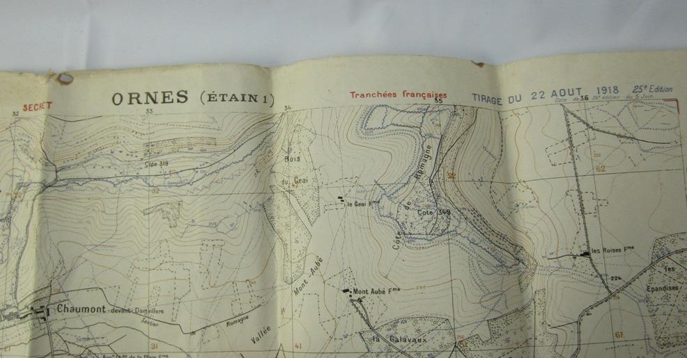 WW1 324th Infantry Rgt/81st Division Named Pioneer Platoon Grouping-Rare Trench Maps