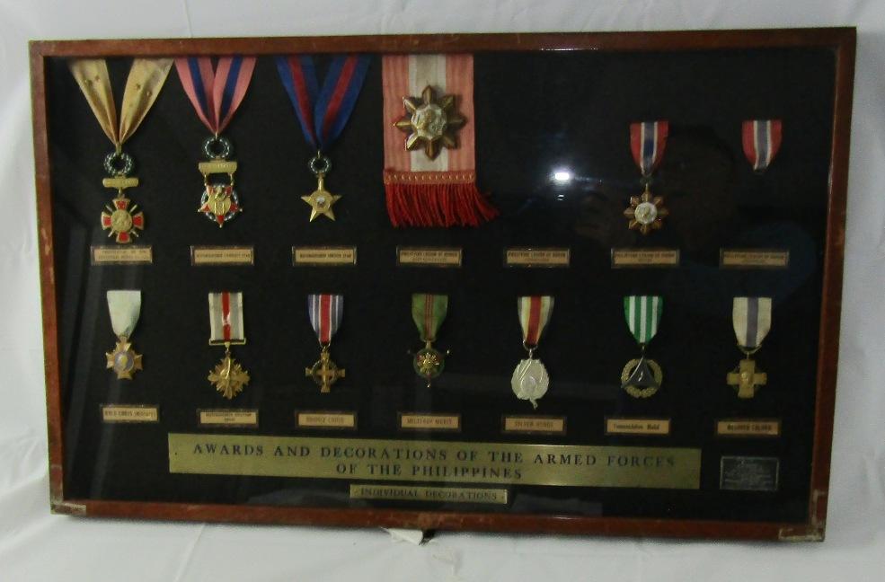 1950-60's Cased Philippine Valor Medals By High Quality Firm Of 'El Oro'