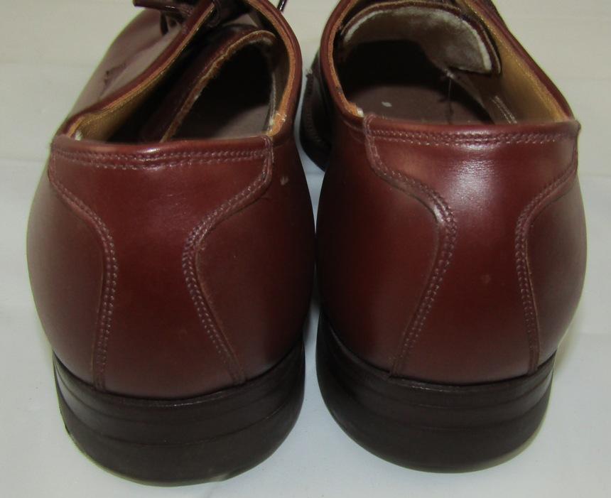 WWII USN Officer's Brown Leather Dress Shoes Size 9A