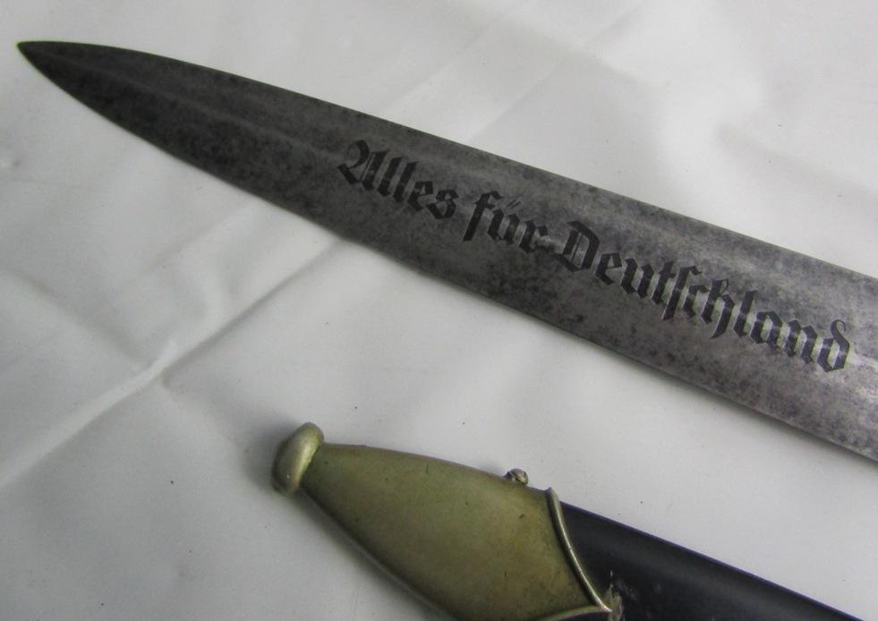 Early Eickhorn Trademark NSKK Dagger With Scabbard-Possibly Ground Rohm