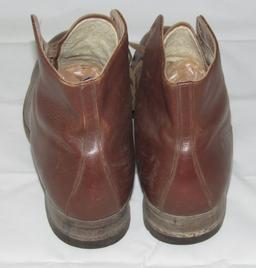 Rare WWII Women's Army Corp Ankle Boots With Original Laces