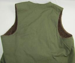 Very Scarce WW2 Army Air Forces Air Gunner/Crew Member OD Poplin Vest