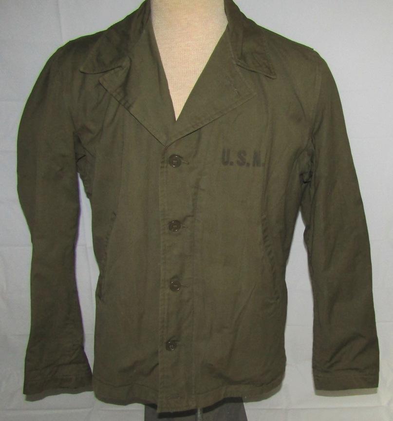 WW2 USN M41  Deck Jacket-Has DD-705 Stencil For The Destroyer USS Compton