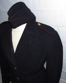 Rare WW2 US Army Nurse Officer's Uniform (Covert Blue)-Named