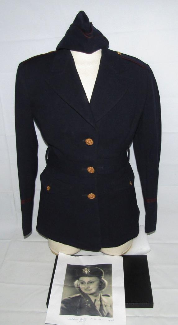 Rare WW2 US Army Nurse Officer's Uniform (Covert Blue)-Named