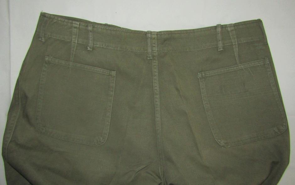 Rare 2pc Set USN O.D. Green Shirt/Pants Dungarees-Seabees