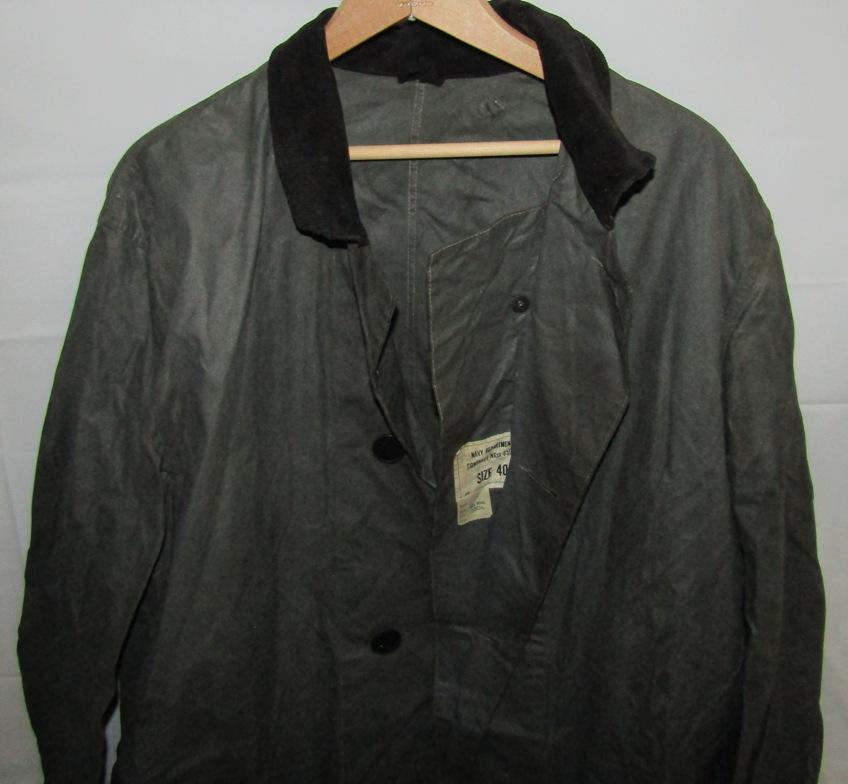 Rare WW2 USN Version Of The Army's Dismounted Rain Coat.