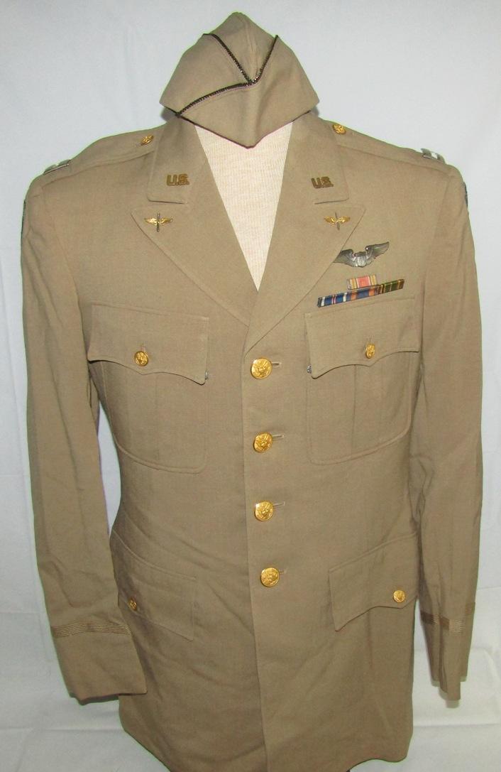 WW2 9th AAF Pilot Officer's Khaki Uniform