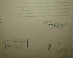 WW2 Waffen SS Obersturmfuhrer Dr. Franz Wehofsich Signed Document Grouping-Race Resettlement Office